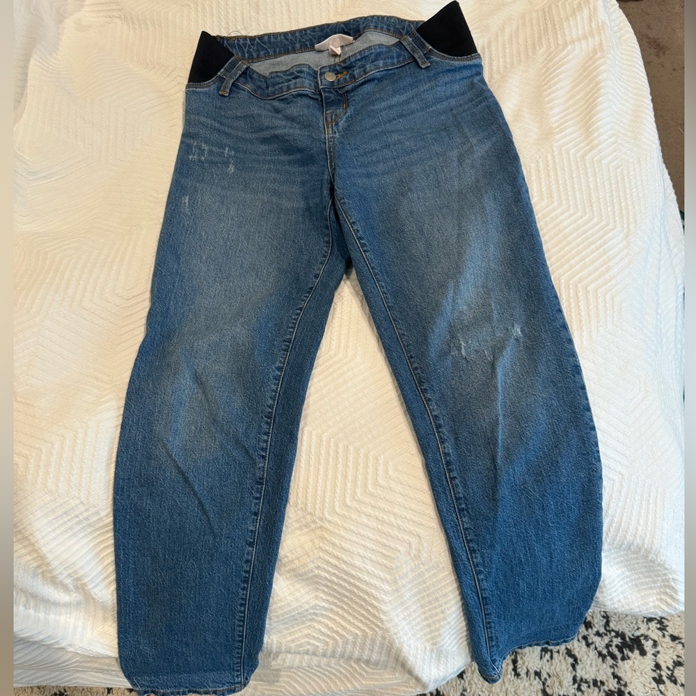 Isabel Maternity by Ingrid & Under Belly 90's Straight Maternity Pants - size 2